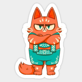 Angry Cat Sticker